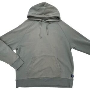 Richer Poorer Mens Green Pullover Kangaroo Pocket Hoodie Sweatshirt Large